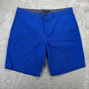 Michael Kors Men's Chino Shorts Stretch Size 34 Inseam 9”, Blue, formal, spring